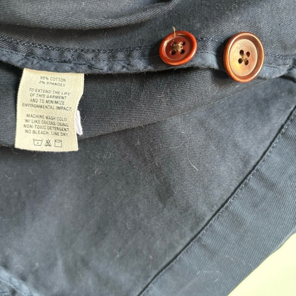 Alex Mill Navy Jacket adorned with a fun flower.  Comfy and versatile XL. - Picture 6 of 16